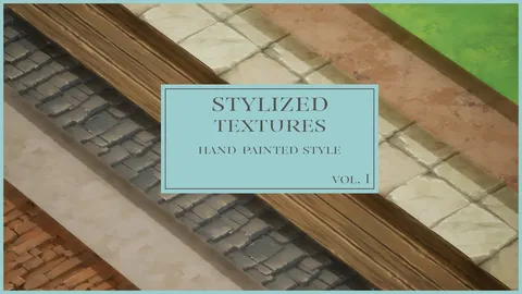 Hand-Painted Textures Vol 1 - Blender textures & materials