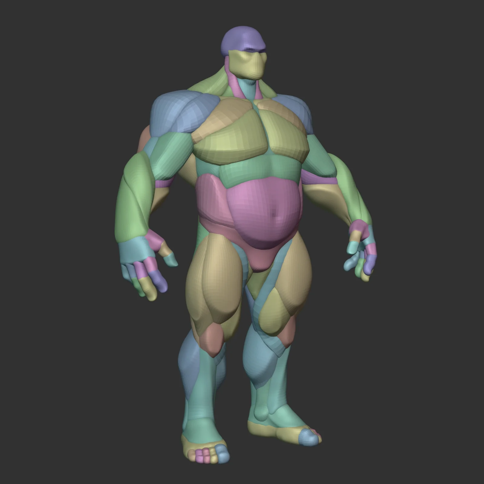 Stylized Thick Anatomy Blockout screenshot 3