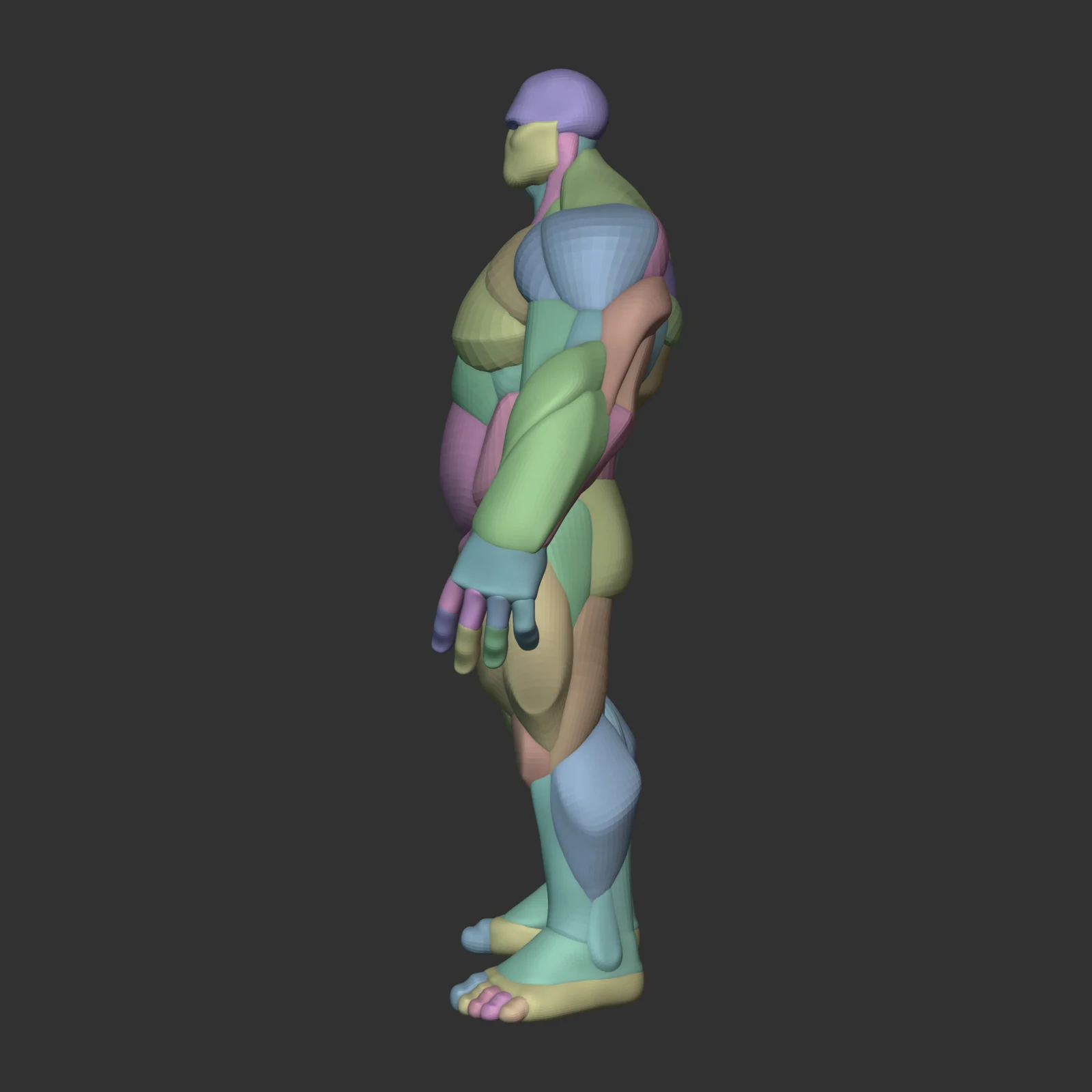 Stylized Thick Anatomy Blockout screenshot 4