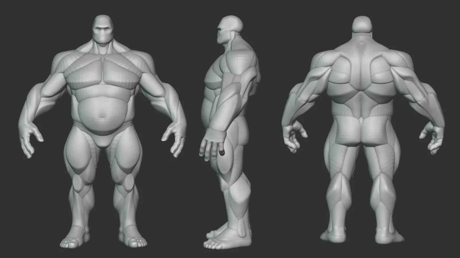 Stylized Thick Anatomy Blockout screenshot 7