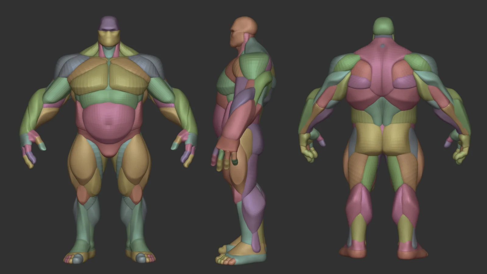 Stylized Thick Anatomy Blockout screenshot 8