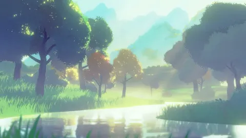 Stylized Tree Asset Generator - Blender geometry nodes