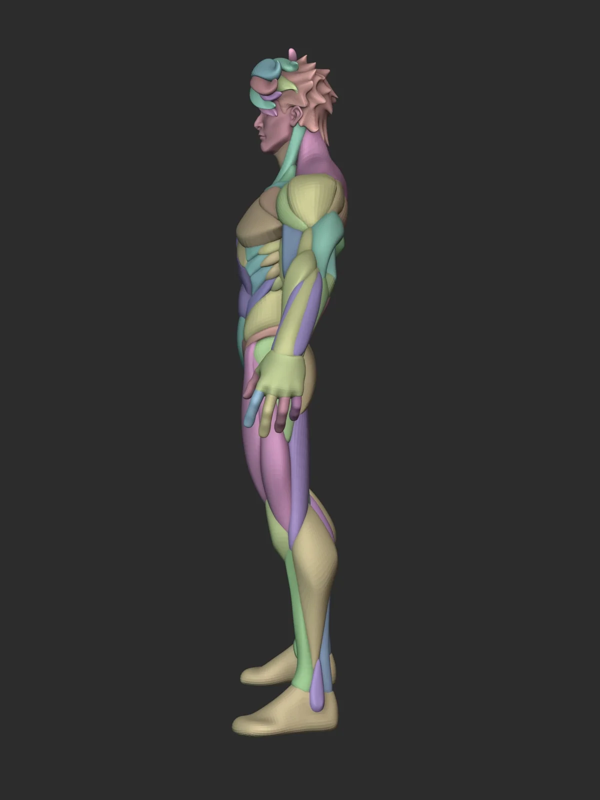 Stylized Warrior Anatomy Blockout screenshot 4