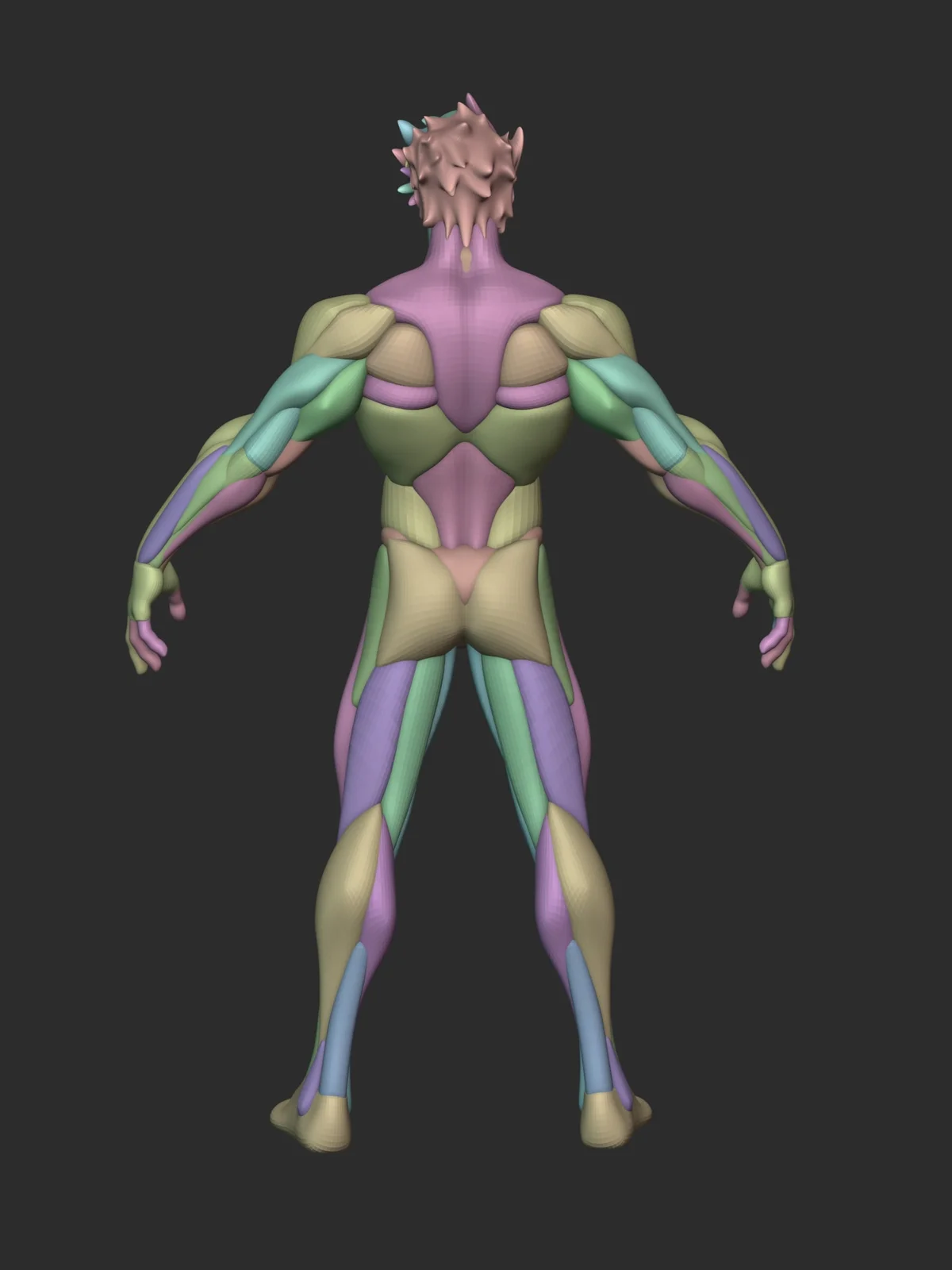 Stylized Warrior Anatomy Blockout screenshot 5