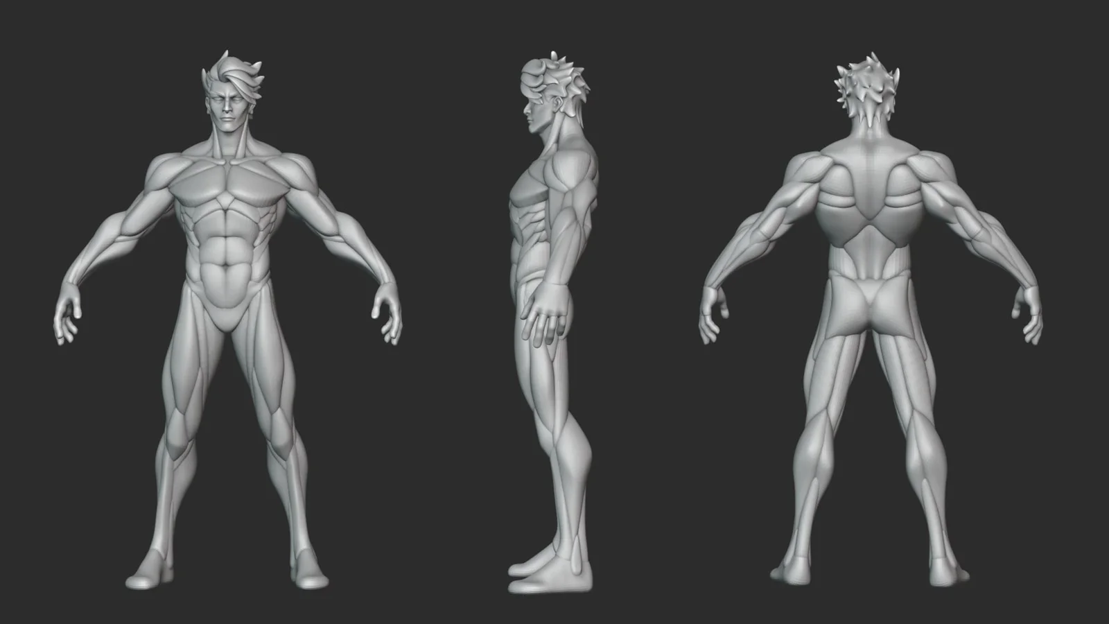Stylized Warrior Anatomy Blockout screenshot 6