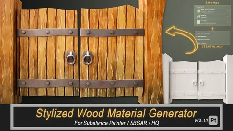 Stylized Wood Material Generator - Blender textures & materials