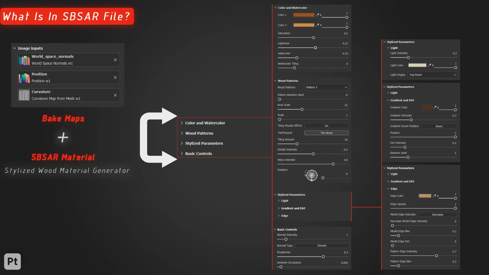 Stylized Wood Material Generator screenshot 7