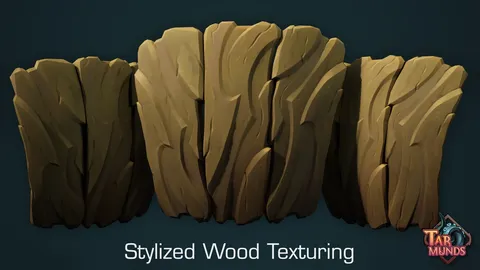 Stylized Wood Texturing - Blender tutorials & courses
