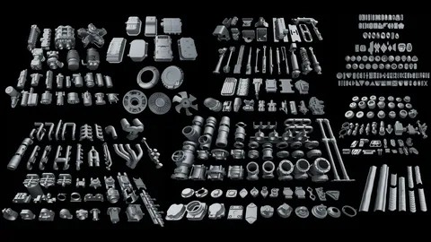 SubD Hardsurface Kit - Blender 3d models