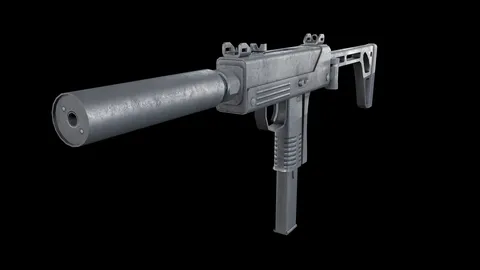 Submachine Gun - Blender 3d models