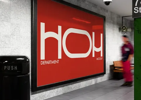 Subway Poster Mockups - Blender scenes