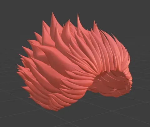 Sukuna Hair - Blender 3d models