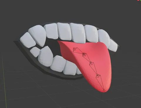 Sukuna Mouth - Blender 3d models
