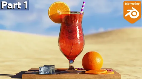 Summer Beverage Tutorial Files - Blender scenes