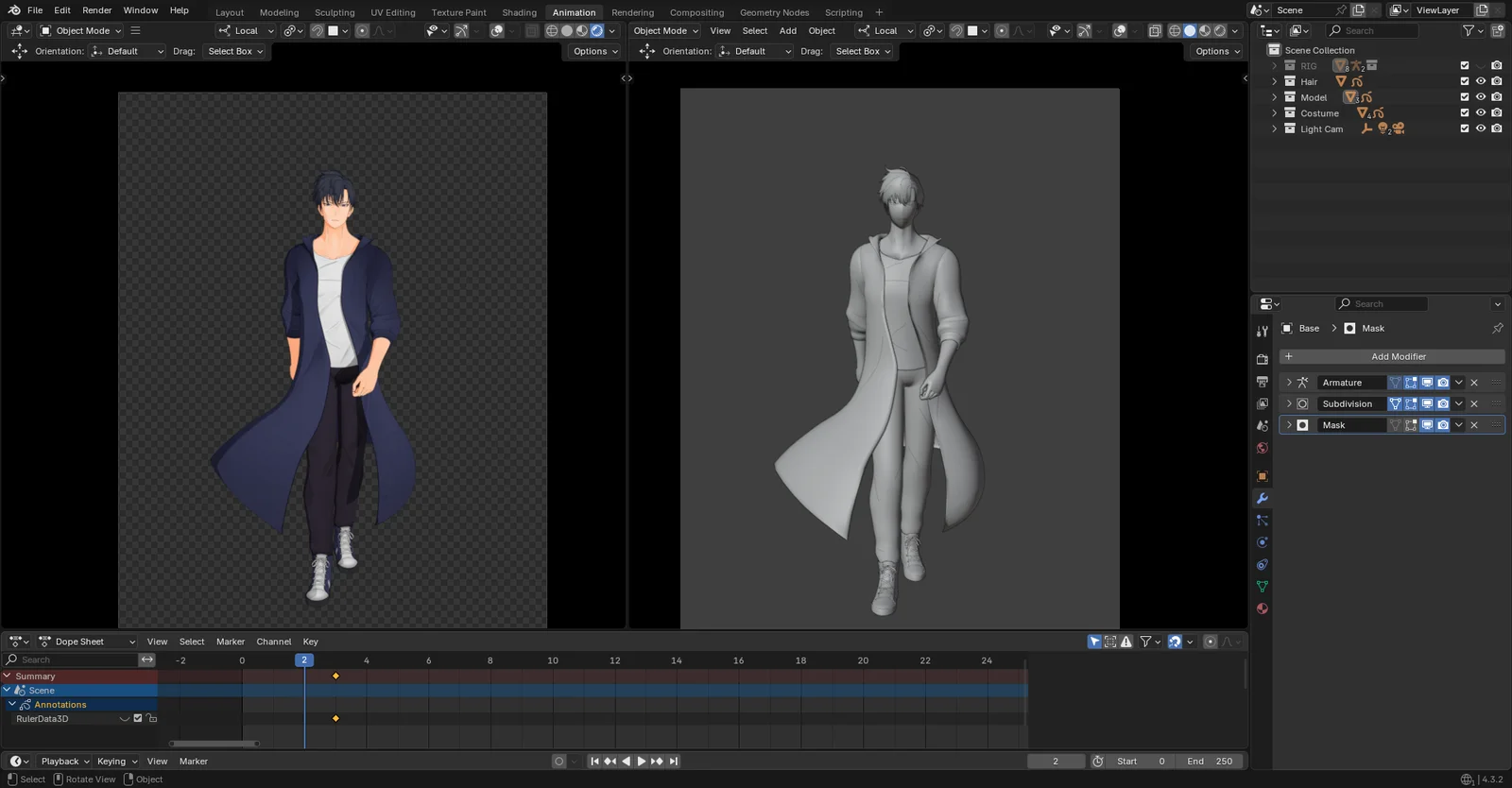 Sung JinWoo Rigged Model screenshot 3