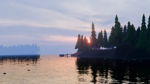 Sunset View Animation - Blender scenes