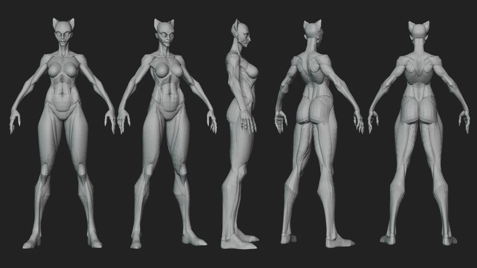 Super Female Character Blockout screenshot 2