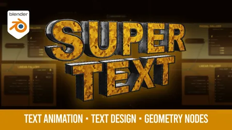 Super Text - Blender geometry nodes