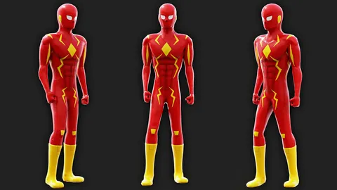 Superhero Character - Blender 3d models