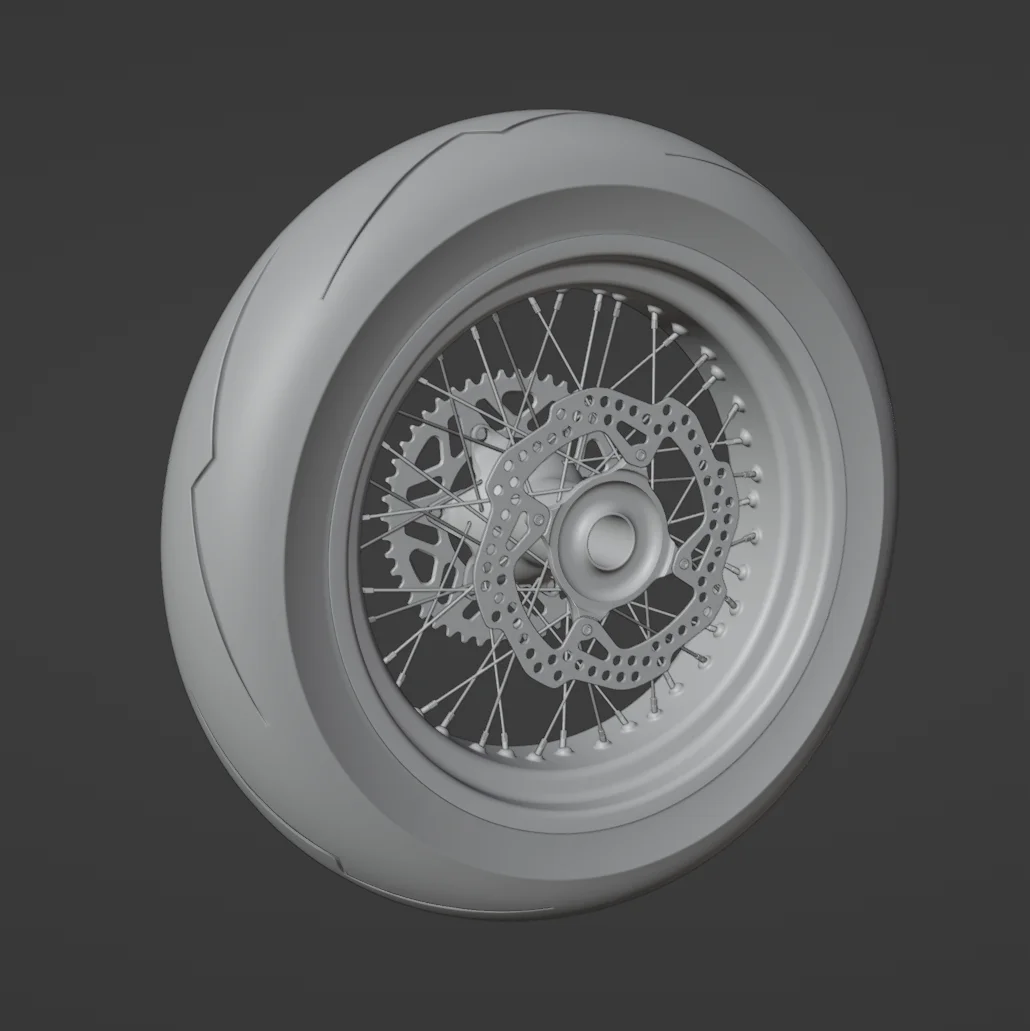 Supermoto Rear Wheel Assembly screenshot 3