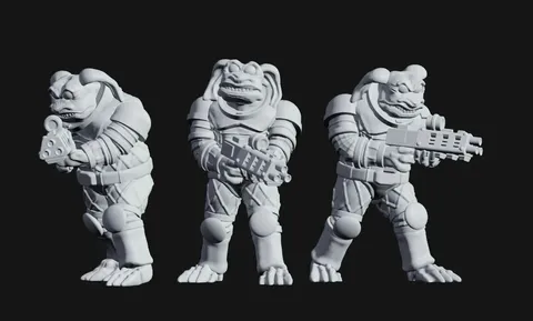 Grakk Mercenary Troopers - Blender 3d models