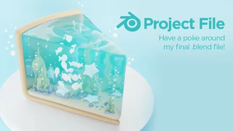 Surreal Cake Project File - Blender scenes