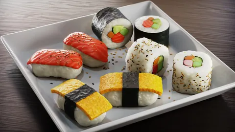 Sushi - Blender 3d models
