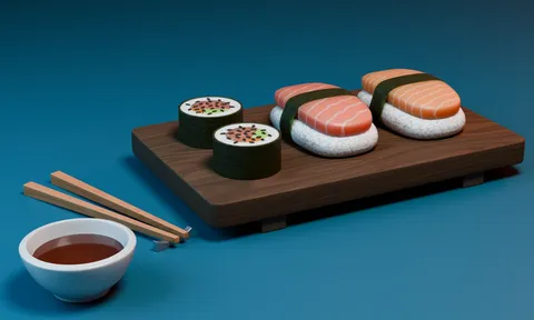 Sushi Scene - Blender scenes