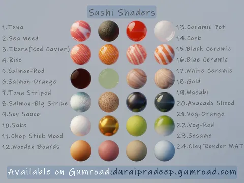 Sushi Shaders - Blender shaders
