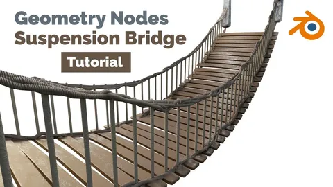 Suspension Bridge - Blender geometry nodes