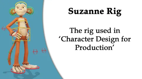 Suzanne Monkey Rig - Blender 3d models