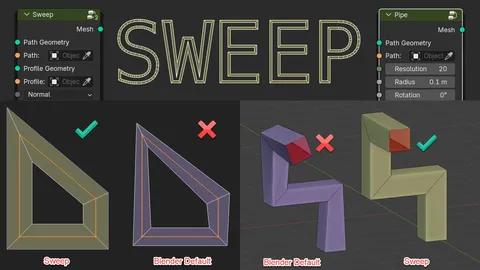 Sweep Toolkit - Blender geometry nodes