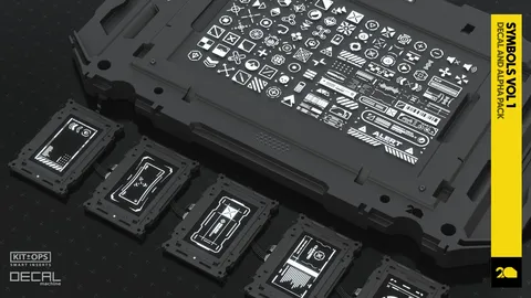 Symbols Vol 001 - Blender textures & materials