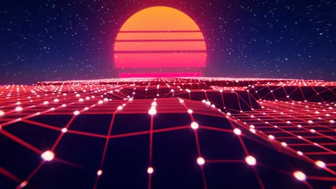 Synthwave Environment Loops - Blender scenes