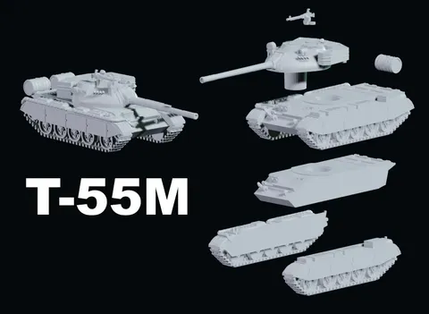 T-55M (Finland) - Blender 3d models