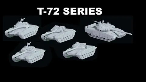 T-72 Series Tanks - Blender 3d models