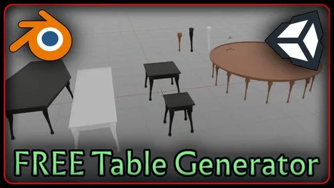 Table Generator - Blender geometry nodes