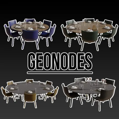 Table 002 Generator - Blender geometry nodes