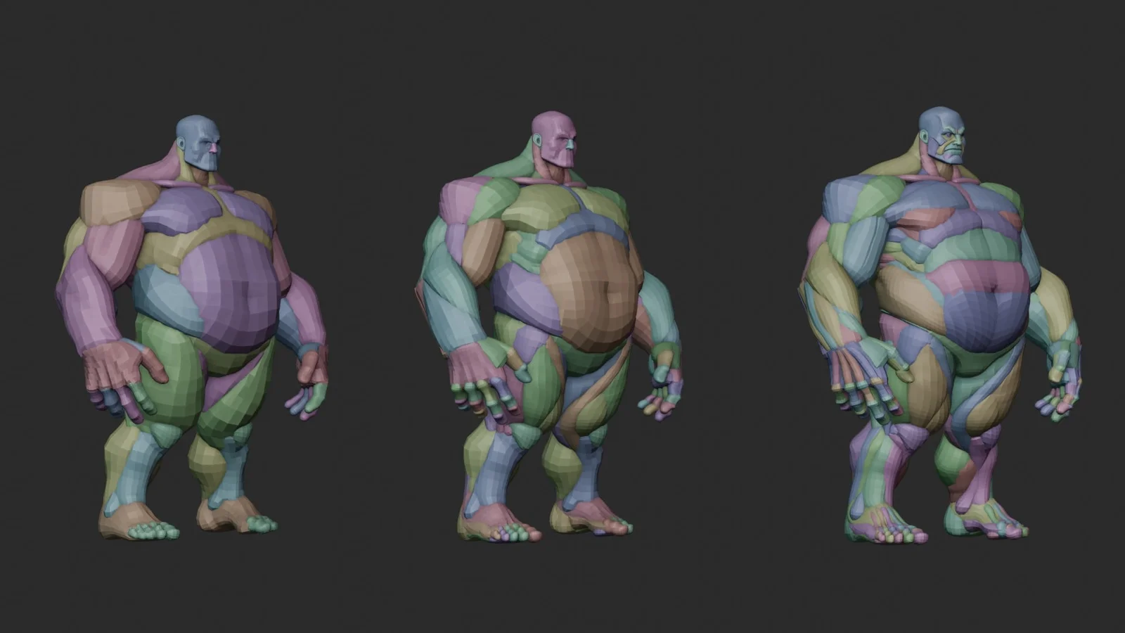 Tank Character Anatomy Blockout screenshot 2