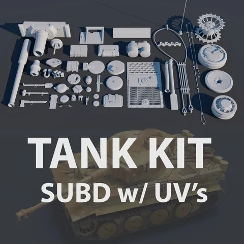 Tank Kit - Blender 3d models