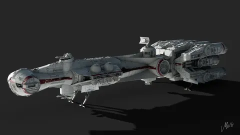 Tantive IV Blockade Runner - Blender 3d models