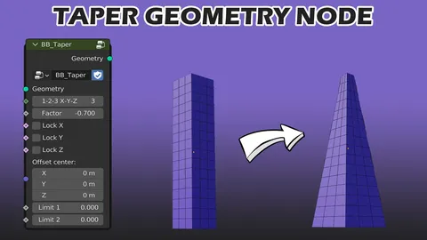 Taper Node - Blender geometry nodes