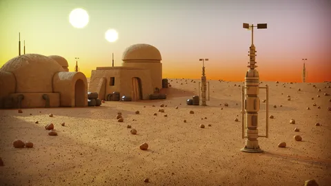 Tatooine Environment - Blender scenes