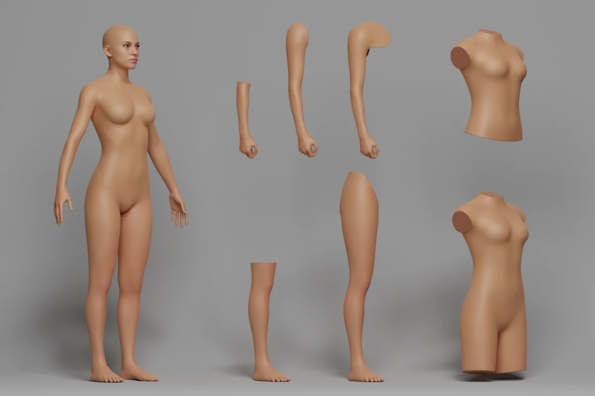 Tattoo Artist Body Parts Pack screenshot 7