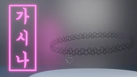 Tattoo Choker - Blender 3d models