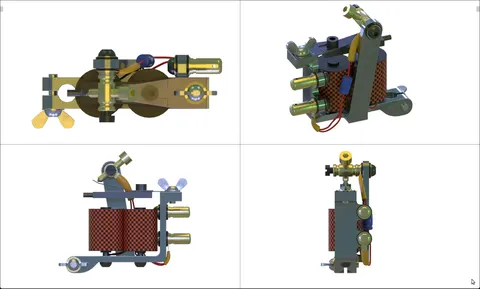 Tattoo Machine - Blender 3d models