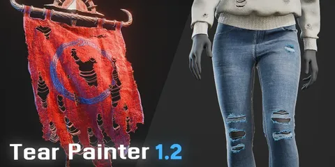 Tear Painter - Blender geometry nodes