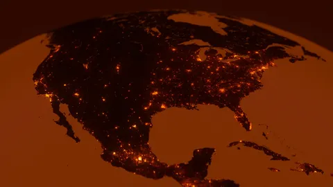 Technical Earth: Population Density - Blender textures & materials