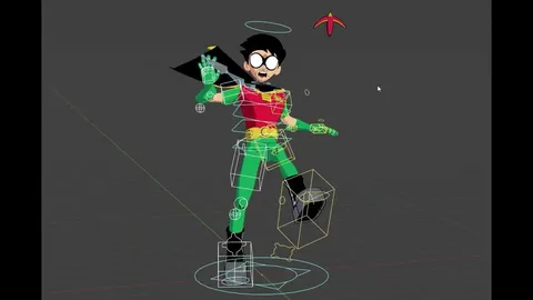 Teen Titans Robin Rig - Blender 3d models
