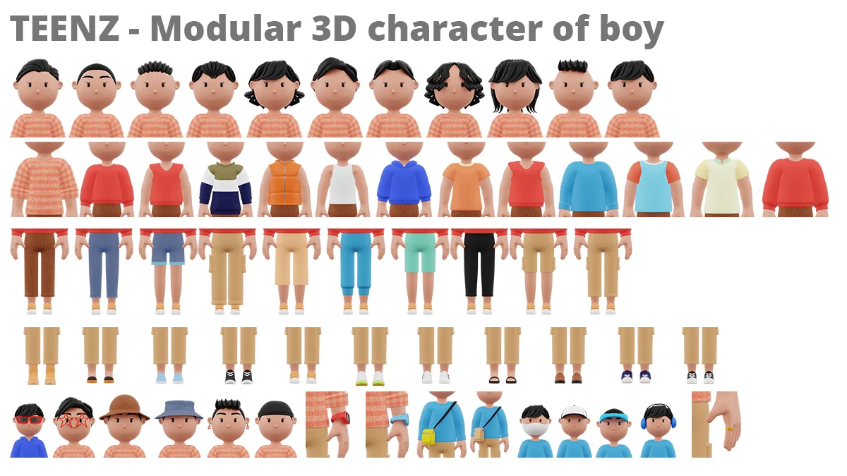 Teenz Modular Characters screenshot 3